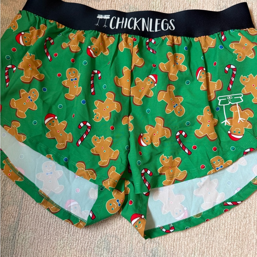CHICKNLEGS-  Gingerbread 1.5” Split Shorts